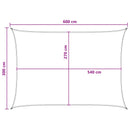vidaXL Napernyő Vászon Kék és Fehér 3 x 6 m HDPE