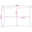 vidaXL Napernyő Vászon Kék és Fehér 3,5 x 5 m HDPE