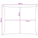 vidaXL Napernyő Vászon Kék és Fehér 6 x 8 m HDPE