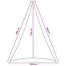 vidaXL Napernyő Vászon 5 x 6 x 6 m HDPE