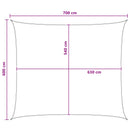 vidaXL Napernyő Vászon Világosszürke és fehér 6 x 7 m HDPE