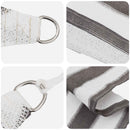 vidaXL Napernyő Vászon Világosszürke és fehér 4 x 4 x 5,8 m HDPE