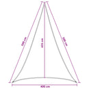 vidaXL Napernyő Vászon 4 x 5 x 5 m HDPE
