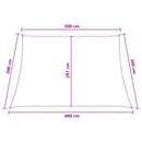 vidaXL Napernyő Vászon Világosszürke és fehér 3 / 4 x 3 m HDPE