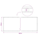 vidaXL Erkély adatvédelmi képernyő 150 x 700 cm