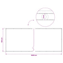 vidaXL Erkély adatvédelmi képernyő 150 x 1000 cm