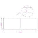 vidaXL Erkély adatvédelmi képernyő 200 x 800 cm