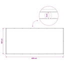vidaXL Erkély adatvédelmi képernyő 180 x 400 cm