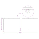vidaXL Erkély adatvédelmi képernyő 200 x 600 cm
