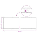 vidaXL Erkély adatvédelmi képernyő 200 x 1000 cm