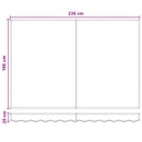 vidaXL Kézi napellenző keret LED világítással 2,5 x 2 m