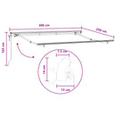 vidaXL Behúzható napellenző Világosszürke és fehér 300 x 250 cm