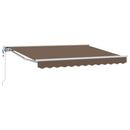vidaXL Elektromos Kihúzható Napernyő Tópszínű 3 x 2,5 m