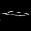 vidaXL Napernyő Anyag Világosszürke és fehér 400 × 350 cm Poliészter
