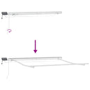 vidaXL Behúzható napellenző Világosszürke és fehér 450 × 300 cm