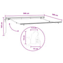vidaXL Behúzható napellenző Homokszín 500 × 300 cm Szövet és Alumínium