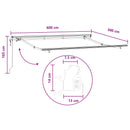 vidaXL Behúzható napellenző Világosszürke és fehér 600 × 300 cm