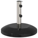 vidaXL Parasol alap 40-50 mm-es oszlophoz 26.75 kg Fekete