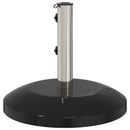 vidaXL Parasol alap 40-50 mm-es oszlophoz 26.75 kg Fekete