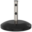 vidaXL Parasol alap 40-50 mm-es oszlophoz 26.75 kg Fekete