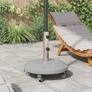vidaXL Granite ernyőtartó kerekekkel 4-5 cm átmérőjű oszlophoz 27.2 kg