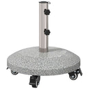 vidaXL Granite ernyőtartó kerekekkel 4-5 cm átmérőjű oszlophoz 27.2 kg