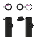 vidaXL Napernyő Alap Cső 0.6 kg Fekete Vas for 40-50 mm Pole