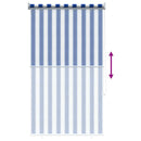 vidaXL Kültéri Roló 90% UV Blokkolás Kék és Fehér Csíkos 80 x 230 cm