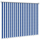 vidaXL Kültéri Roló 90% UV Blokkolás Kék és Fehér Csíkos 140 x 230 cm