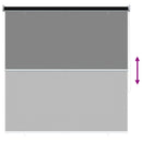 vidaXL Kültéri Roló 90% UV Blokkolás Fekete 140 x 140 cm HDPE