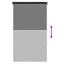 vidaXL Kültéri Roló 90% UV Blokkolás Fekete 80 x 230 cm HDPE