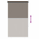 vidaXL Kültéri Roló 90% UV Blokkolás Barna 60 x 140 cm HDPE