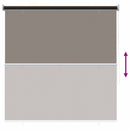 vidaXL Kültéri Roló 90% UV Blokkolás Barna 140 x 140 cm HDPE