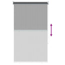 vidaXL Kültéri Roló 90% UV Blokkolás Világosszürke 60 x 140 cm HDPE