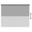 vidaXL Kültéri Roló 90% UV Blokkolás Világosszürke 160 x 140 cm HDPE