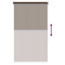 vidaXL Kültéri Roló 90% UV Blokkolás Tópszínű 100 x 230 cm HDPE