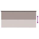 vidaXL Kültéri Roló 90% UV Blokkolás Tópszínű 400 x 230 cm HDPE