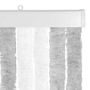 vidaXL Rovar Függöny Chenille Világosszürke és fehér 56 x 200 cm