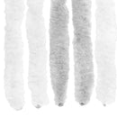 vidaXL Rovar Függöny Chenille Világosszürke és fehér 100 x 230 cm