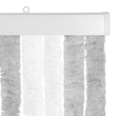 vidaXL Rovar Függöny Chenille Világosszürke és fehér 118 x 220 cm