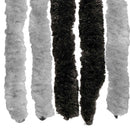 vidaXL Rovar Függöny Chenille Szürke és fekete 56 x 200 cm 100% PP