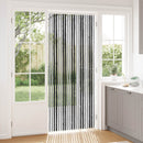 vidaXL Rovar Függöny Chenille Szürke és fekete 90 x 220 cm 100% PP