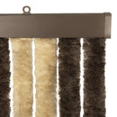 vidaXL Rovar Függöny Chenille Sötétbarna és Bézs 100 x 200 cm 100% PP