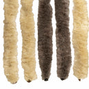 vidaXL Rovar Függöny Chenille Sötétbarna és Bézs 118 x 220 cm 100% PP