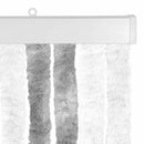 vidaXL Rovar Függöny Chenille Szürke és Fehér 90 x 220 cm 100% PP