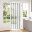 vidaXL Rovar Függöny Chenille Szürke és Fehér 90 x 220 cm 100% PP