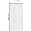 vidaXL Rovar Függöny Chenille Szürke és Bézs 90 x 200 cm 100% PP