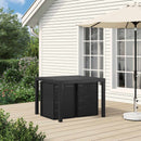 vidaXL Kerti étkező székek 2 pcs Antracit 53 x 47 x 88,5 cm PP