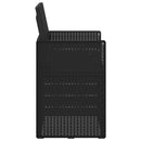 vidaXL Kerti étkező székek 2 pcs Antracit 53 x 47 x 88,5 cm PP