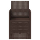 vidaXL Kerti étkező székek 2 pcs Barna PP